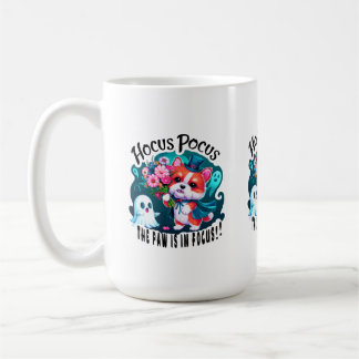 Schattigee Corgi Halloween Art: Hocus Pocus Theme Koffiemok