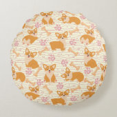 Schattigee corgi honden rond kussen (Voorkant)