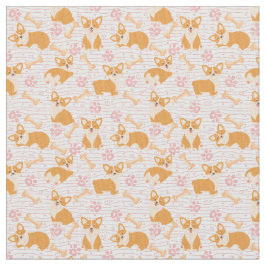 Schattigee corgi honden stof