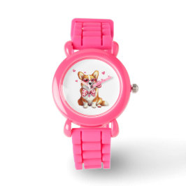 Schattigee Corgi Kinderen Watch Horloge