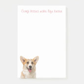 Schattigee Corgi Kisses Puppy Hondenliefhebber Post-it® Notes (Voorkant)