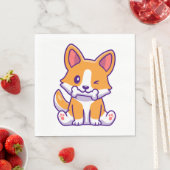 Schattigee Corgi met bot Servet (Insitu)