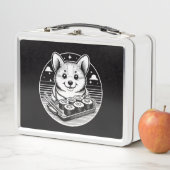 Schattigee Corgi met Sushi Kawaii Dieren (In situ)