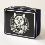 Schattigee Corgi met Sushi Kawaii Dieren (Voorkant)