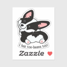 Schattigee Corgi met teen-bonen