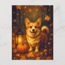 Schattigee Corgi Pumpkin Happy Thanksgiving Briefk Briefkaart