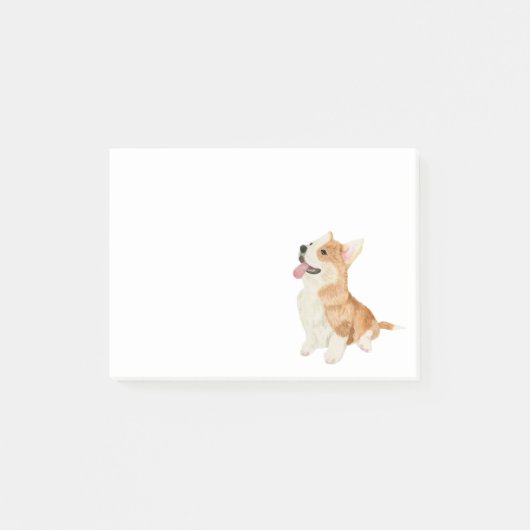 Schattigee Corgi Puppy Dog Cardigan Welsh Corgis Post-it® Notes (Voorkant)