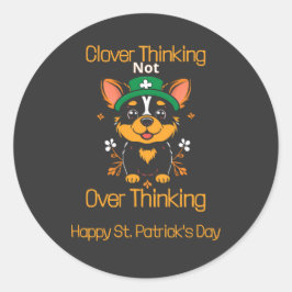 Schattigee Corgi St. Patrick's Day Sticker