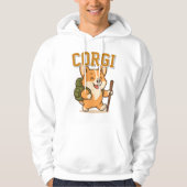 Schattigee Corgi Unisex Man Vrouw Kleding schattig Hoodie (Voorkant)