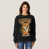 Schattigee Corgi Unisex Man Vrouw Kleding schattig Trui (Voorkant volledig)