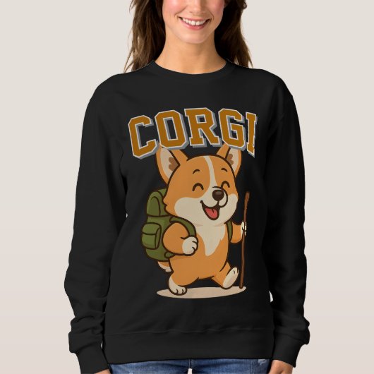Schattigee Corgi Unisex Man Vrouw Kleding schattig Trui (Voorkant)