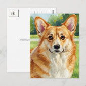 Schattigee Corgi Welsh Corgi Queen Briefkaart (Voorkant / Achterkant)
