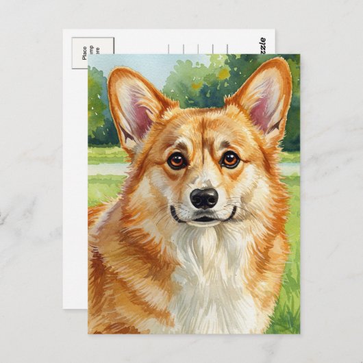 Schattigee Corgi Welsh Corgi Queen Briefkaart (Voorkant / Achterkant)
