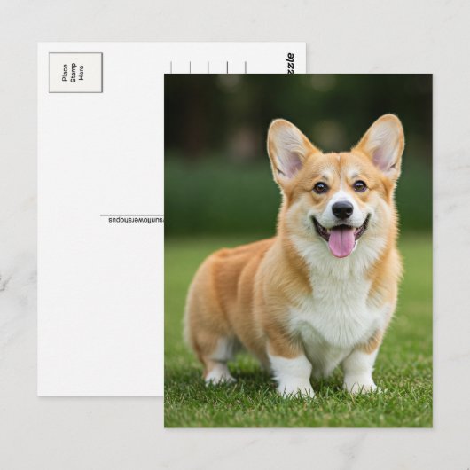 Schattigee Corgi Welsh Corgi Queen Briefkaart (Voorkant / Achterkant)