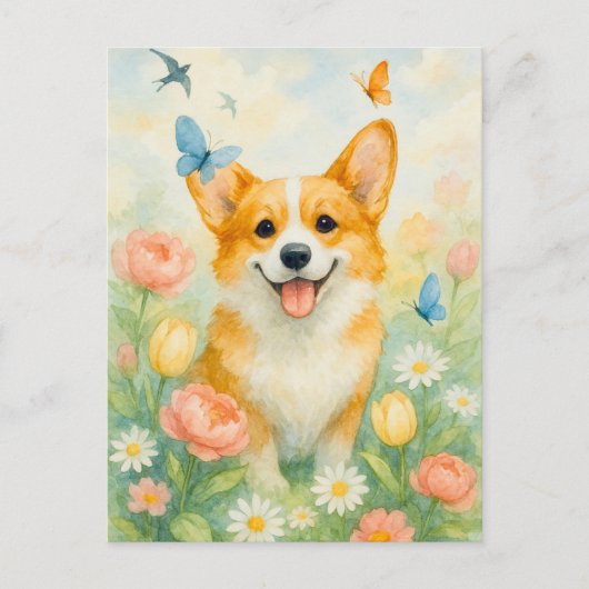 Schattigee Corgi Welsh Corgi Queen Briefkaart (Voorkant)