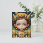 Schattigee Corny Fairy Briefkaart (Staand voorkant)