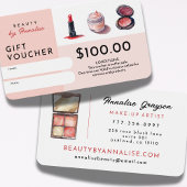 Schattigee cosmetica make-up artiest beauty cadeau visitekaartje