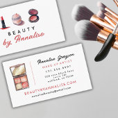 Schattigee cosmetica make-up artiest visitekaartje