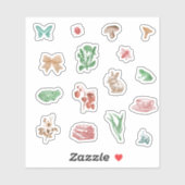 Schattigee Cottagecore esthetische set Sticker (Vel)