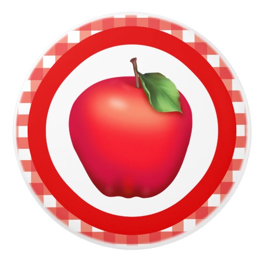 Schattigee Country appel fruit keuken knop (Voorkant)