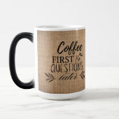 Schattigee Country Burlap Coffee Magische Mok (Links)