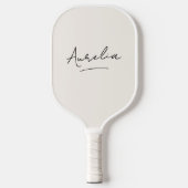 Schattigee Country Club Plaid Stripe Handtekening  Pickleball Paddle (Voorkant)