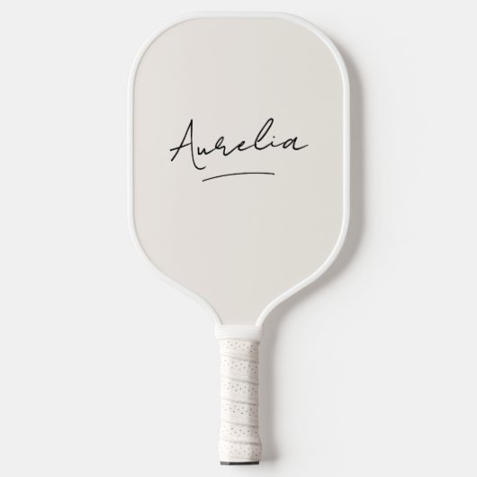 Schattigee Country Club Plaid Stripe Handtekening  Pickleball Paddle (Voorkant)