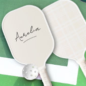 Schattigee Country Club Plaid Stripe Handtekening  Pickleball Paddle