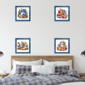Schattigee Country keuken liefhebbers Muurkunst Sets (Slaapkamer)