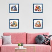 Schattigee Country keuken liefhebbers Muurkunst Sets (Woonkamer)