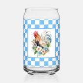 Schattigee Country kipliefhebbers Blikvorm Glas (Achterkant)