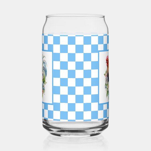 Schattigee Country kipliefhebbers Blikvorm Glas (Rechts)