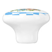 Schattigee Country kipliefhebbers Keramische Knop (Zijkant)