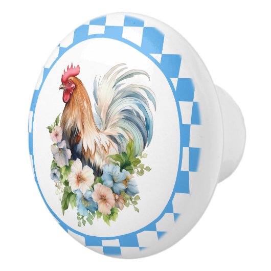 Schattigee Country kipliefhebbers Keramische Knop (Rechts)