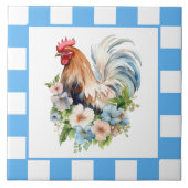 Schattigee Country kipliefhebbers Tegeltje (Voorkant)