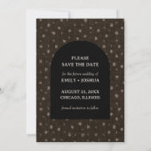 Schattigee Country Modern Floral Flat Save the Dat Date (Achterkant)