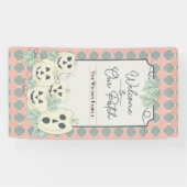 Schattigee Country Pumpkins Pastel Kleuren Hallowe Spandoek (Horizontaal)