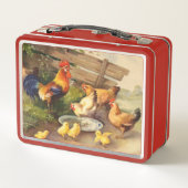 Schattigee  Country Rooster receptendoos (Achterkant)