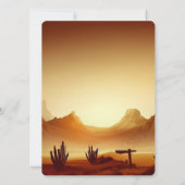 Schattigee Cowboy Eerste Rodeo Verjaardag Kaart (Achterkant)