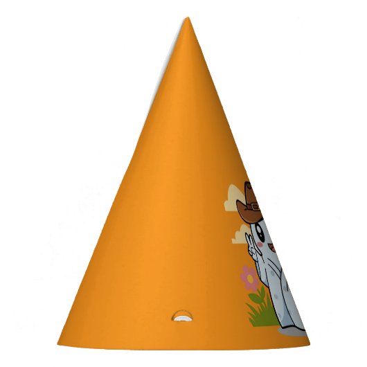 Schattigee Cowboy Ghost voor Halloween Fun Decorat Feesthoedjes (Links)