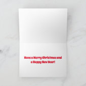 Schattigee Cowboy Santa en Cactus Zuidwest Kerstmi Feestdagen Kaart (Binnen)