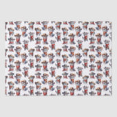 Schattigee Cowboy Sneeuwluipaard Tissuepapier (Voorkant)