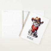 Schattigee Cowboy Snow Leopard Naam Planner (Display)