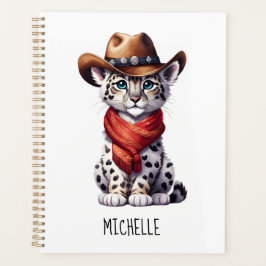Schattigee Cowboy Snow Leopard Naam Planner
