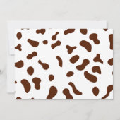 Schattigee Cowboy Verjaardagsfotouitnodiging Kaart (Achterkant)