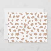 Schattigee Cowboy Western Thema Baby Shower Uitnod Kaart (Achterkant)