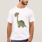 Schattigee cowboydinosaurus t-shirt (Voorkant)