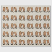 Schattigee cowboylaars cadeaupapier (Vlak)