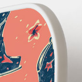 Schattigee cowboylaarzen naadloze patronen pickleball paddle (Links Detail)