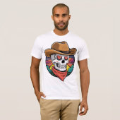 Schattigee cowboyschedel - hartogen t-shirt (Voorkant volledig)